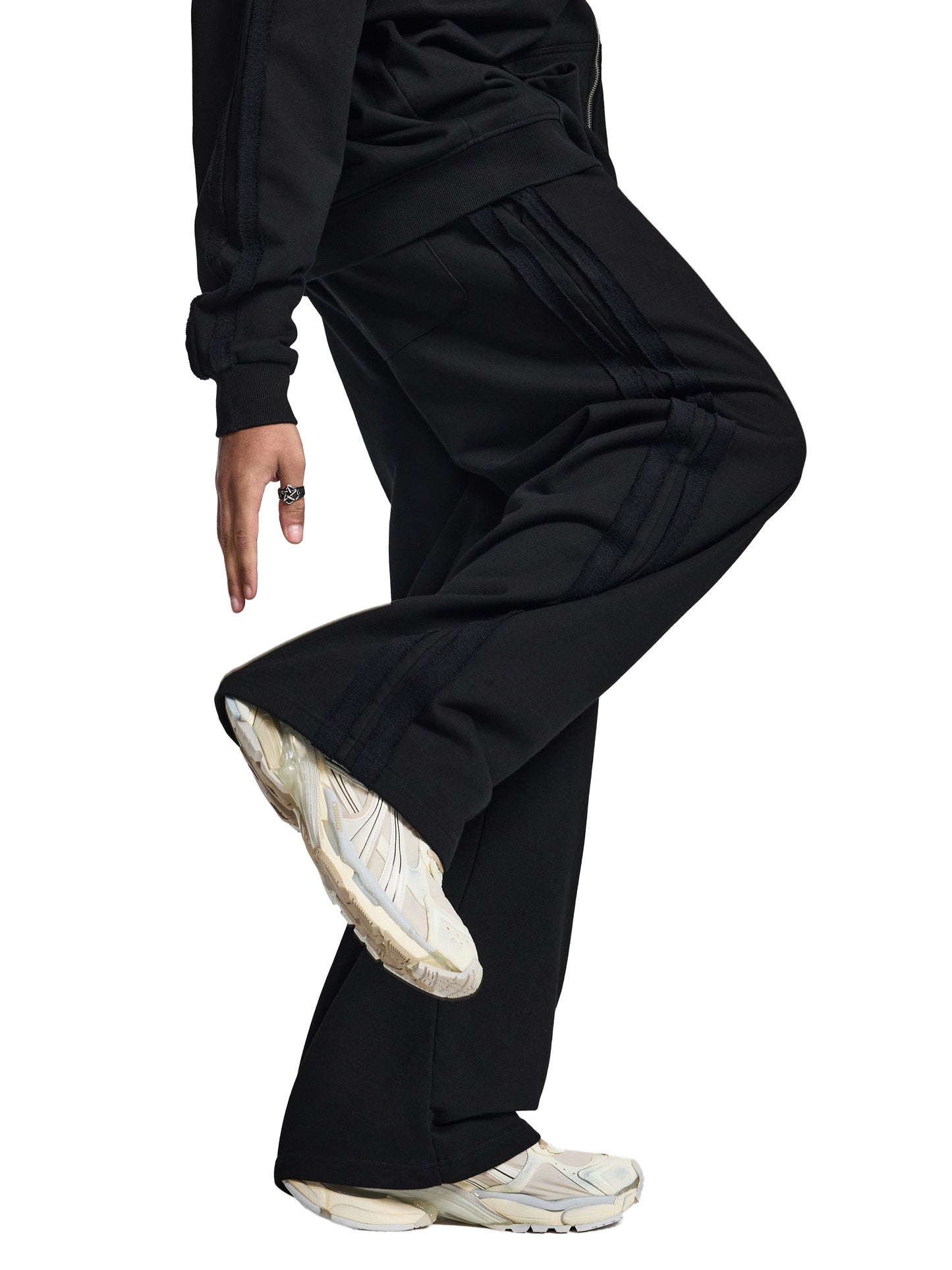 Spin Moto Baggy Sweatpants - Black