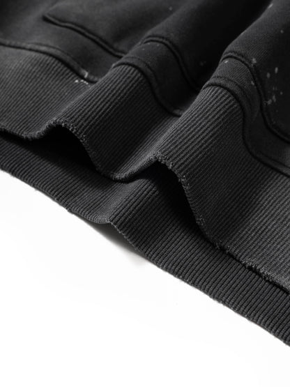 Spin Moto Baggy Hoodie - Black